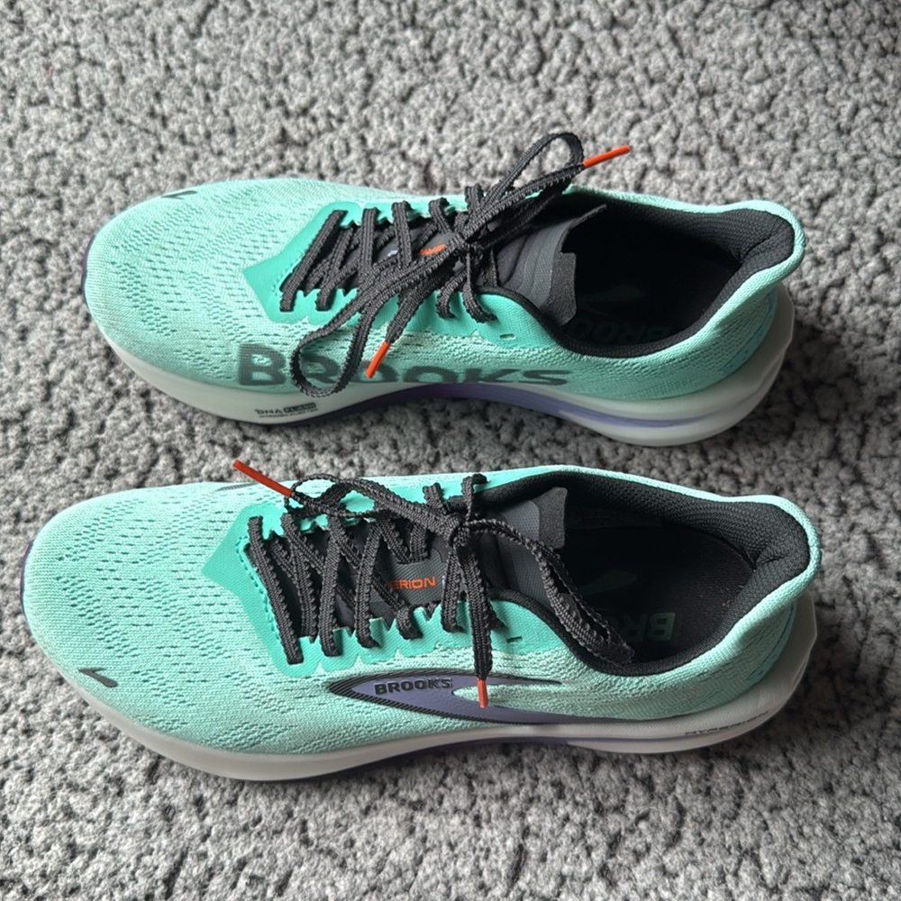 Women's Teal Running Shoes - Picture 4 of 11